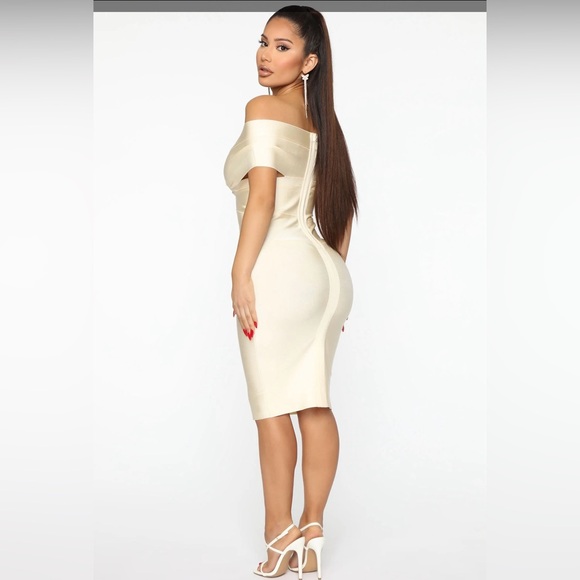 Fashion Nova Dolled Up For You Bandage MIDI Dress-Small - Picture 2 of 5